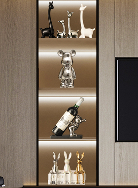 创意小鹿摆件轻奢高档高级感家居客E厅玄关电视柜酒柜桌面软装饰