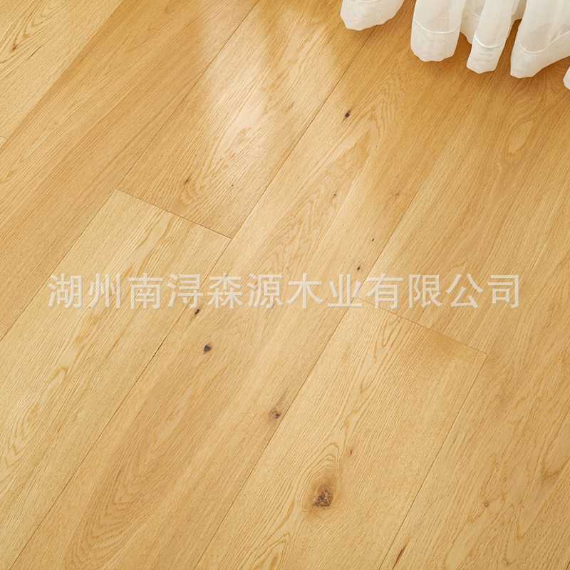 橡木新三层实木复合地板地热人字拼鱼骨拼木地板南浔