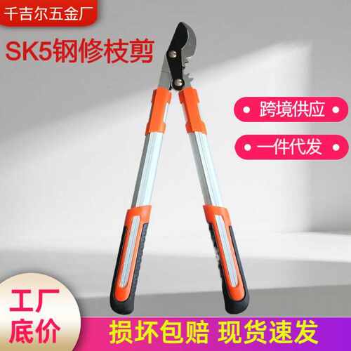 厂家 齿轮粗枝剪SK5钢园艺工具大力剪果树修枝剪园林省力剪刀