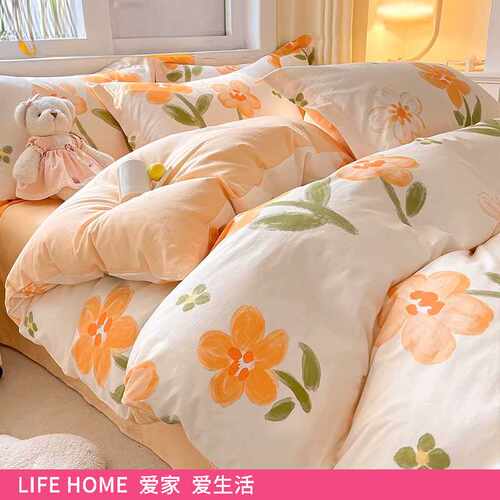 纯棉被套单件100全棉150x200x230cm床单被罩1.5单人被单床笠