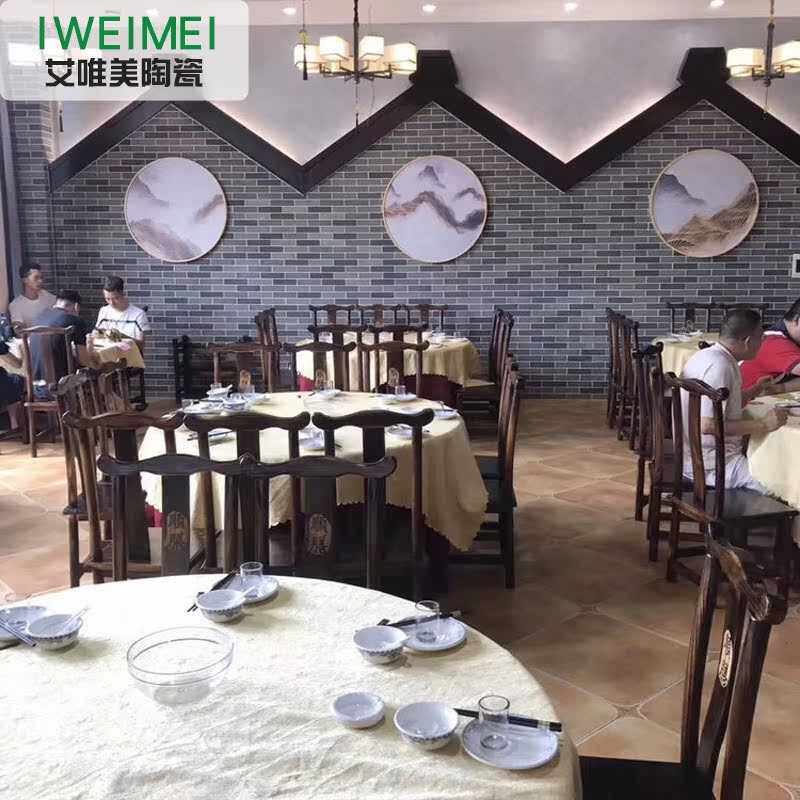 复古古建清水砖通体60X240通体劈开砖灰色外墙砖庭院子明清中式