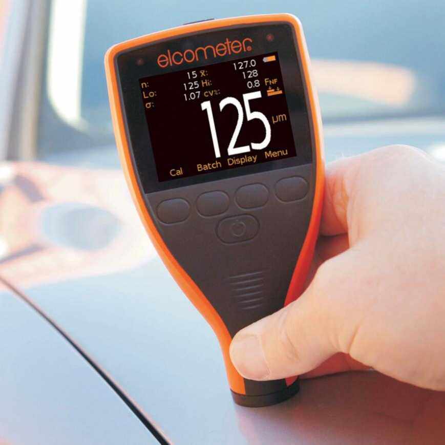 Elcometer456涂层测厚仪自动重复模式下使用扫描探头检验大片镀层