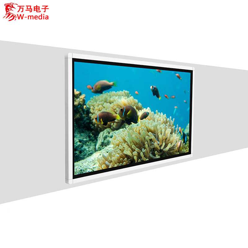 智能壁挂触摸一体机终端看板 65寸触控教学会议展示屏 高清显示器