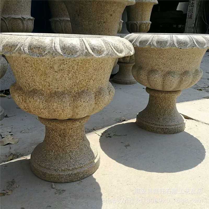 仿古石雕石灯笼 中式落地日式庭院装饰石头灯户外摆件太阳能石灯