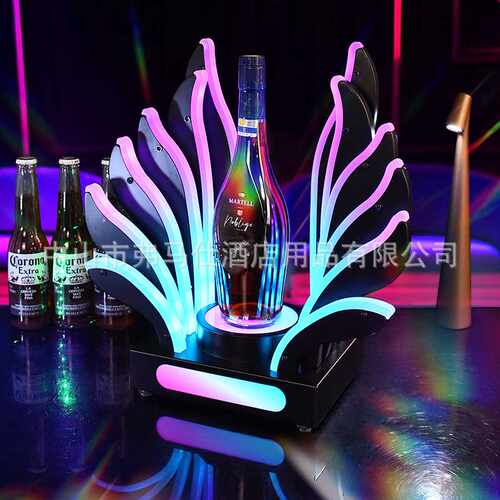 新款孔雀开屏酒座酒吧KTV黑桃A酒座红酒洋酒XO酒架出酒道具酒托