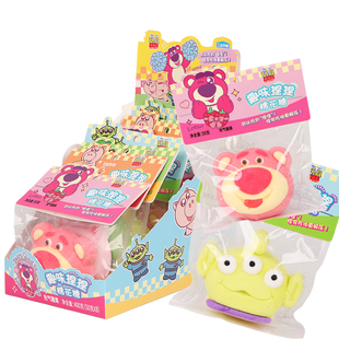 乐达草莓熊趣味捏捏棉花糖动物造型充气软糖卡通可爱糖果儿童零食