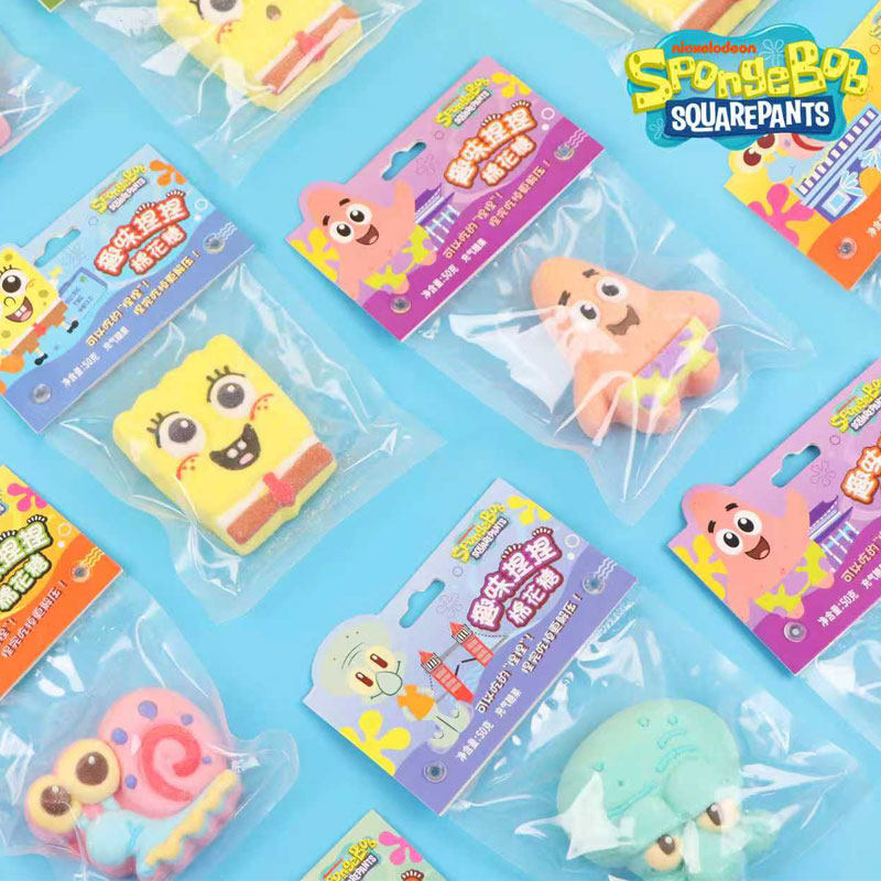 乐达草莓熊趣味捏捏棉花糖动物造型充气软糖卡通可爱糖果儿童零食