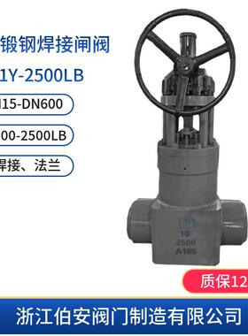 A105高压锻钢自密封焊接闸阀Z561Y-1500LB2500LB