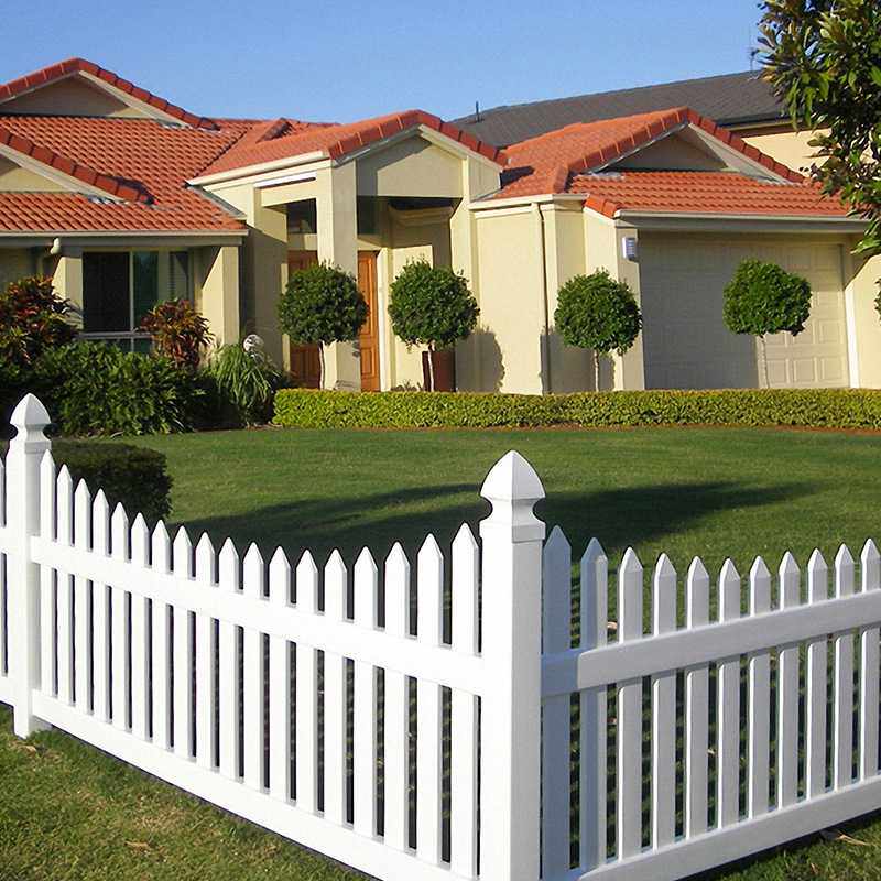 升级庭院小区PVC护栏 户外花园封闭式园艺围栏户外别墅塑钢栅栏