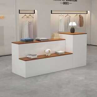 服装店中岛台展示长方形鞋店陈列柜摆件桌收纳女装店流水台展示柜