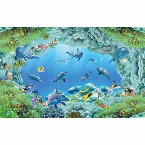 高清3dPVC 防水防滑海底世界地画地板自粘3D地贴厂家直销 热卖