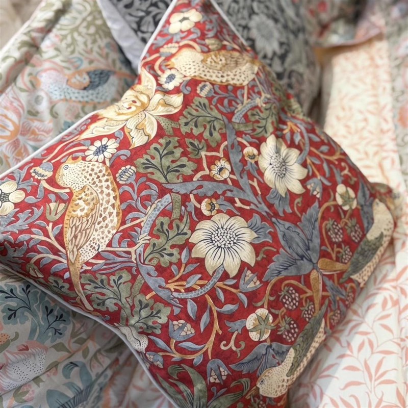 高端1折到手W*Ml名画系列印花抱枕/贡缎四件套/磨毛件套 100%棉