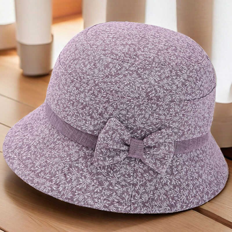 中老年帽子女春秋天薄款s妈妈盆帽渔夫帽老人布帽礼帽老年人奶奶