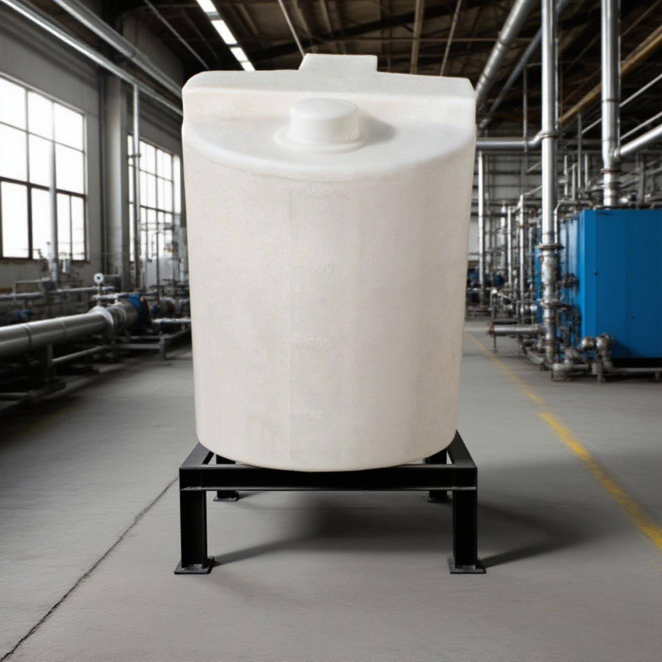 供应200LPE滚塑加药搅拌桶厚实溶药箱污水处理容器