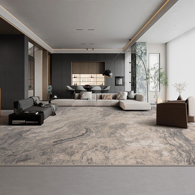 地毯客厅轻奢现代简约侘寂北欧极简意式家用地Q垫茶几沙发毯高级