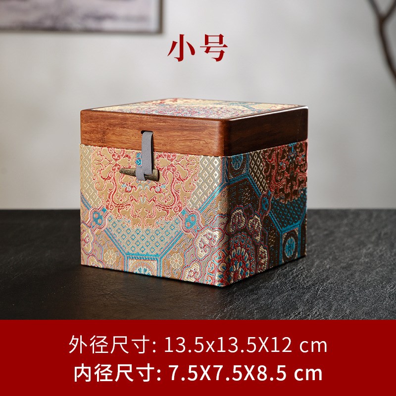 圆柱合页宋锦竹布盒大红袍筋纹茶壶紫F砂壶送礼盒建盏茶叶罐包装