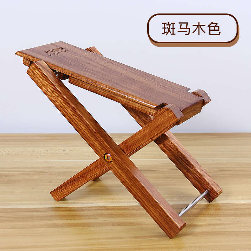 实木吉他脚踏板脚凳古典脚蹬脚踏踩脚J架子脚架折叠可调节脚踩凳