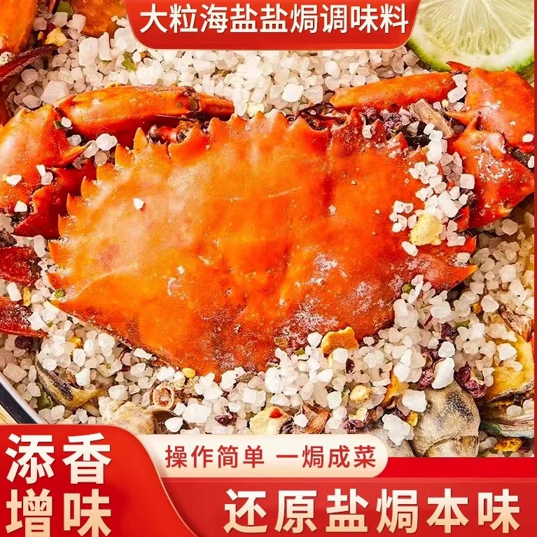 大粒海盐盐焗调味料 海鲜盐焗鸡海盐大颗粒盐焗料香料