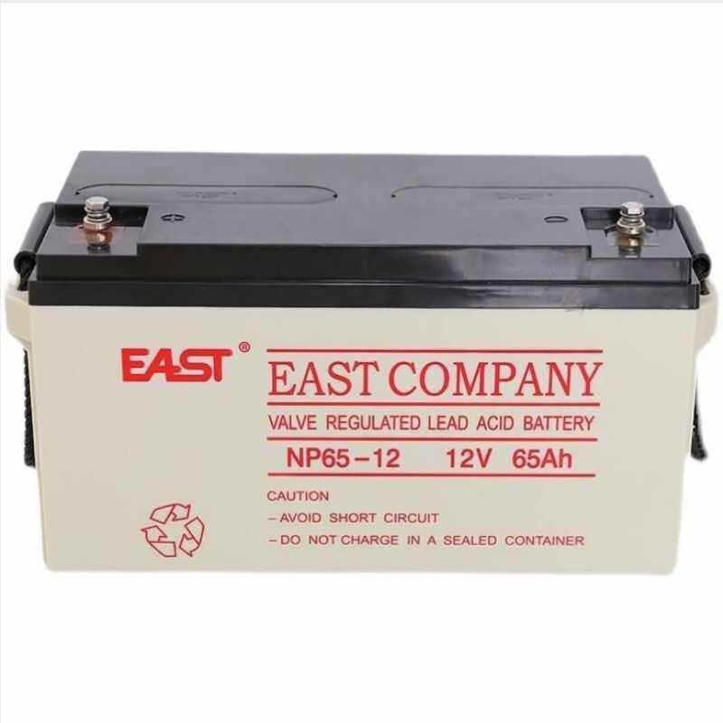EAST/易事特蓄电池NP65-12 免维护12V65AH直流屏 太阳能储能电源