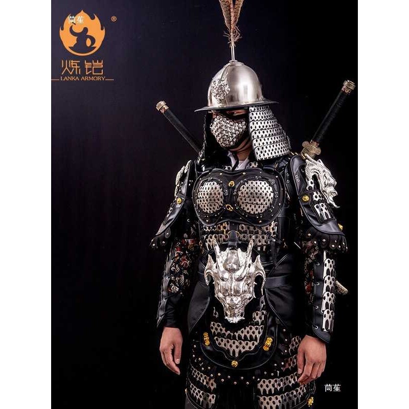 炼铠堂铠甲明光铠扎甲金属战甲甲胄全套古代盔甲真人可穿戴男服装