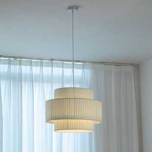 灯法式 北欧布艺感灯具 中古奶油风客厅卧室餐厅吊灯vintage日式