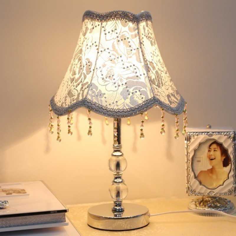 欧式简约灯泡书房客厅卧室床头灯时尚水晶创意装饰节能台灯调光
