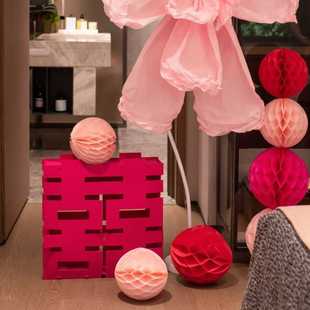 G3Vins风婚礼背景纸装 扮手工大型花艺皱纹 饰布置塑形皱纹纸结婚装