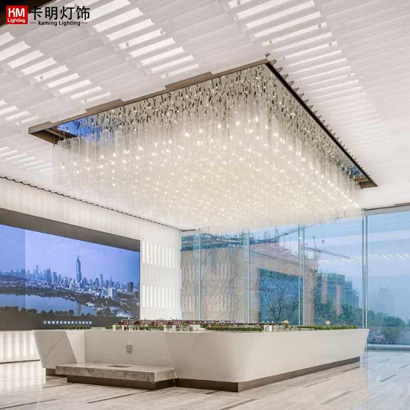 厂家定制大型展厅售楼部沙盘创意灯具时尚高档吊灯亚克力灯饰