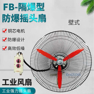 FB-750防爆摇头扇750W工业防爆电风扇220V落地式壁式牛角扇380V
