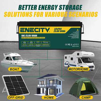ENECITY LiFePO4 Battery 25.6V100AH LFP  Solar energy storage