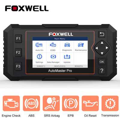 FOXWELL NT614 Elite OBD2 Tool Engine ABS SRS Airbag 新款