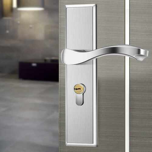 不锈钢房门锁 卧室室内木门锁 房间内门锁小50静音锁体执手锁厂家