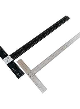 61K31米铝合金不锈钢1.2米.5米Tt型尺劃綫90度直角尺广告工具丁字