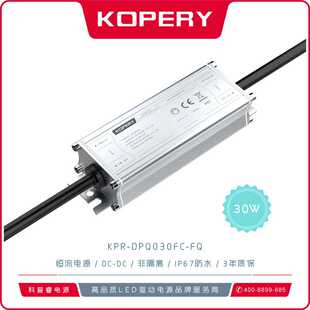 LED驱动电源DC DC低压电源玉米灯防水恒流源3年质保升降压Q30W