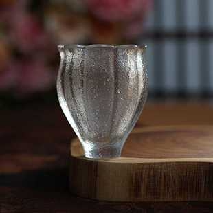 古洛琉璃 非遗手工 琉璃工艺品 花心杯 古法失蜡铸造 茶杯