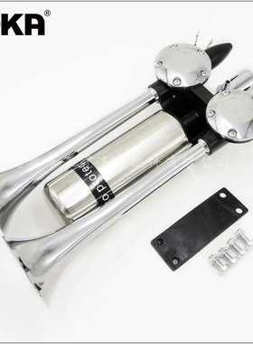 DHKA亚冠-AS140A现货 12V/24V双管火箭炮气喇叭 带储气罐 延音