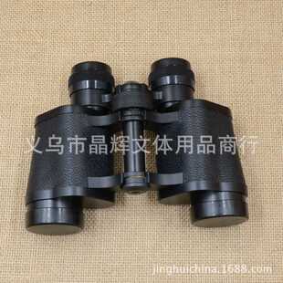 晶辉 厂家直销  户外旅游8x30人革皮塑料镜身双筒高清光学望远镜