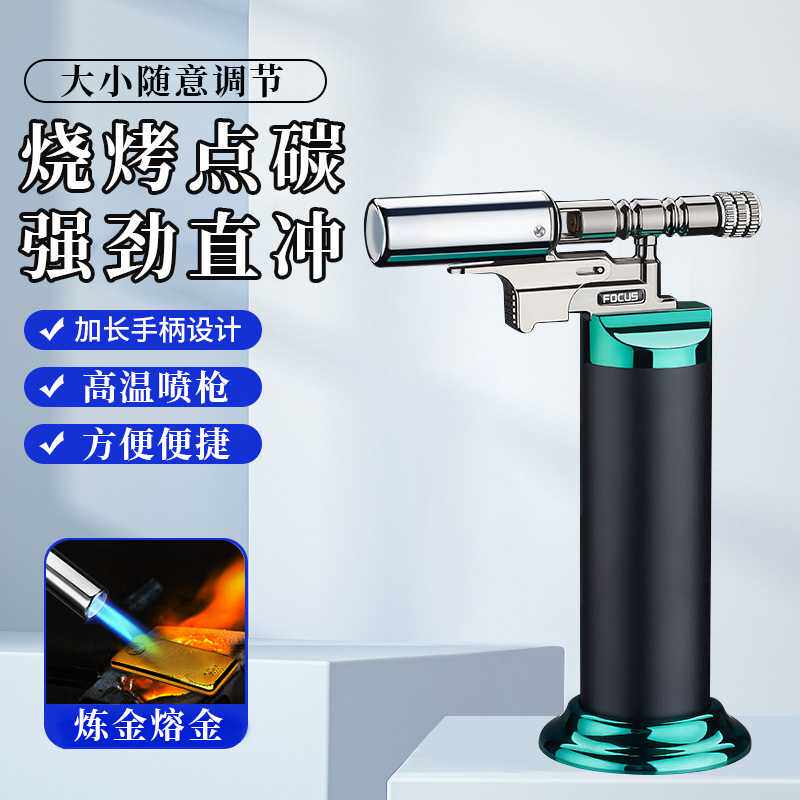 便携式喷枪头卡式气罐喷火枪烧猪毛烘培焊枪点火器喷灯喷火器家用