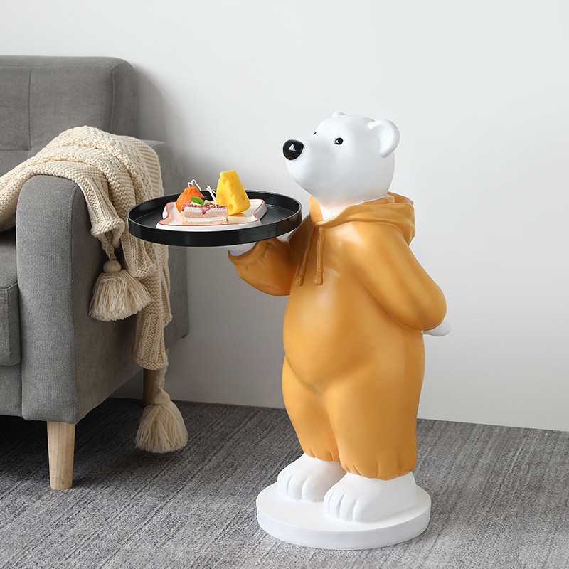 乔迁礼物创意客厅大型落地熊玄关电视柜沙发旁摆件新房家居装饰品