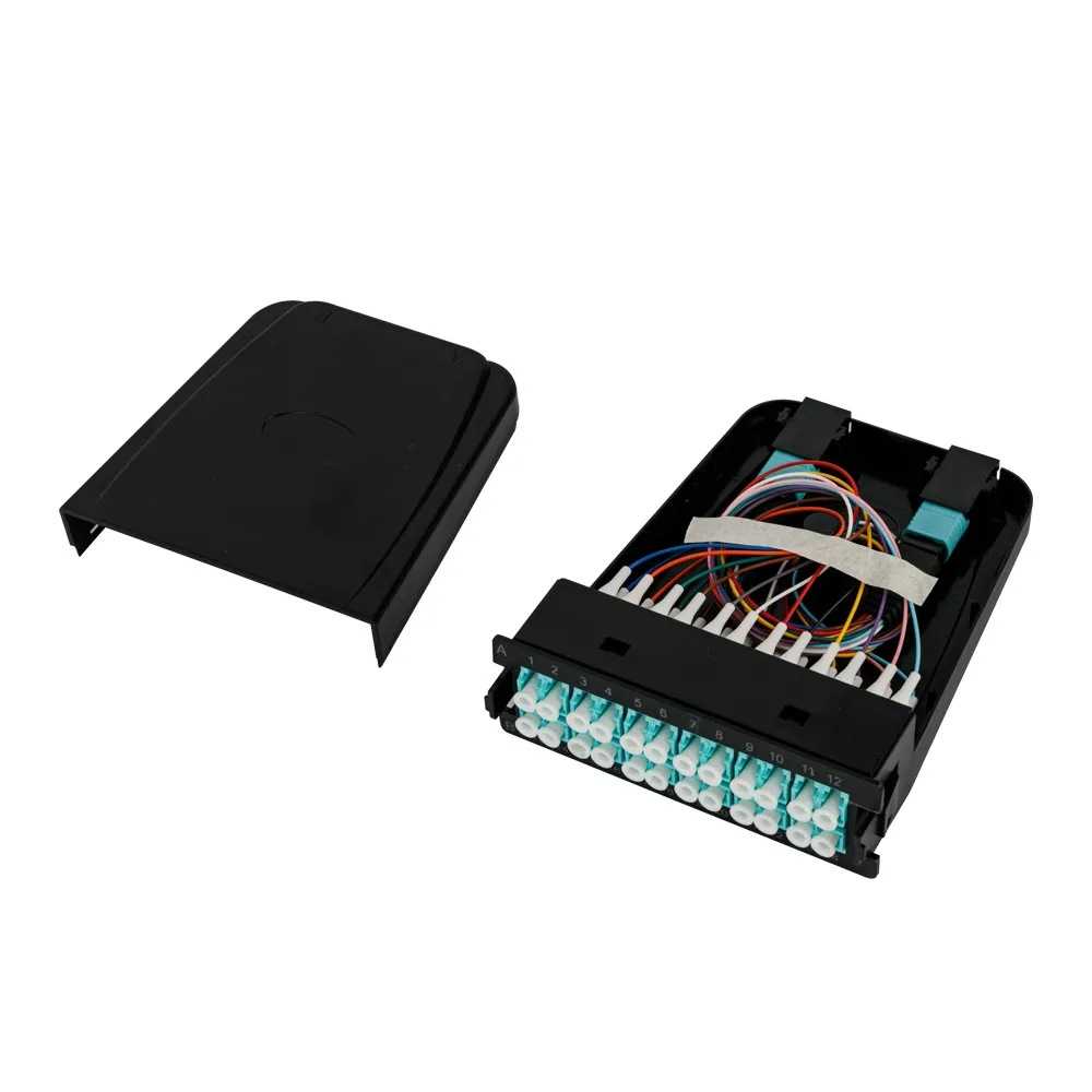 MPO-24芯OM3LC模块盒厂家 工业通信家用