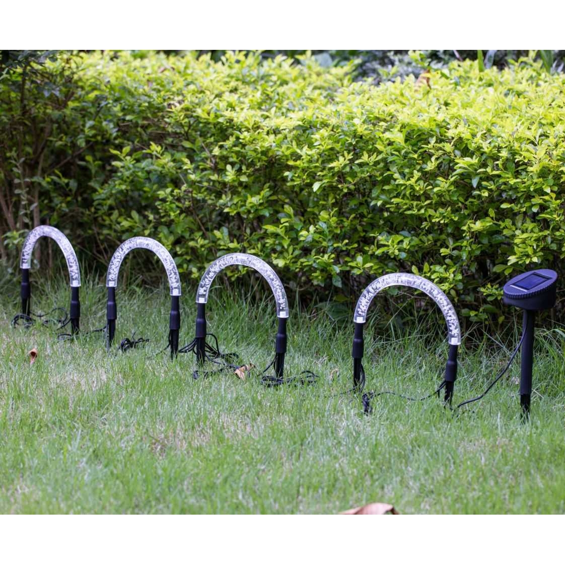 太阳能气泡棒灯 太阳能LED围栏灯亚马逊新款太阳能花园草坪庭院灯