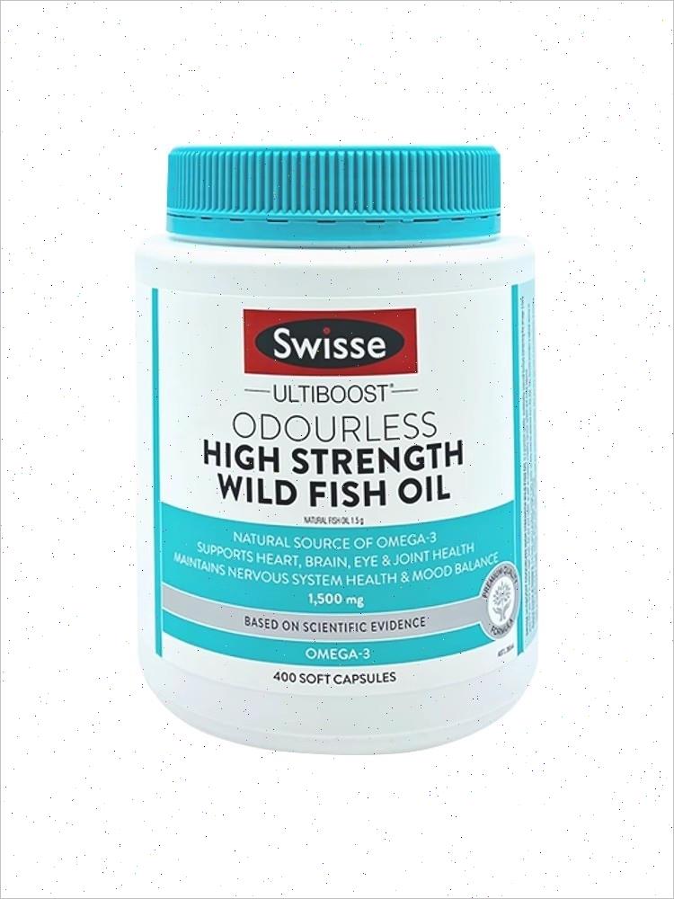 澳洲Swisse深海鱼油软胶囊无腥味中老年成人用1500mg400粒omega3