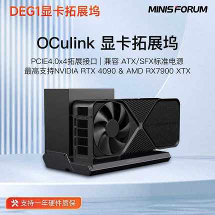 SFORUM显卡扩展坞D1支持R-4090&7900X Oculink