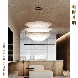 德国Ingo Maurer Floatation斗笠悬浮纸质现代极简别墅客餐厅吊灯