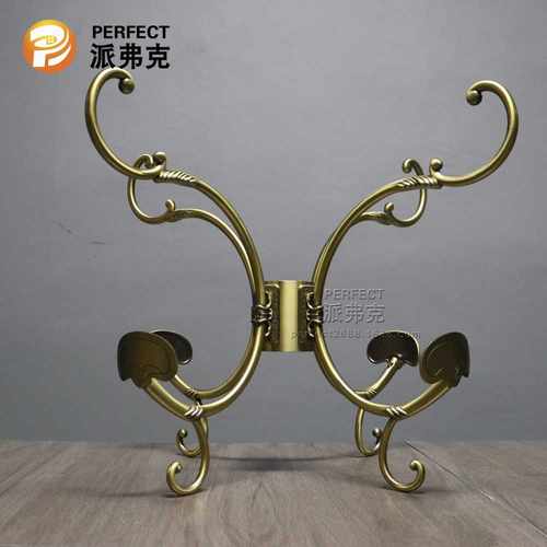 欧式创意家具衣帽架配件实木落地卧室挂衣钩锌合金青古铜衣帽钩