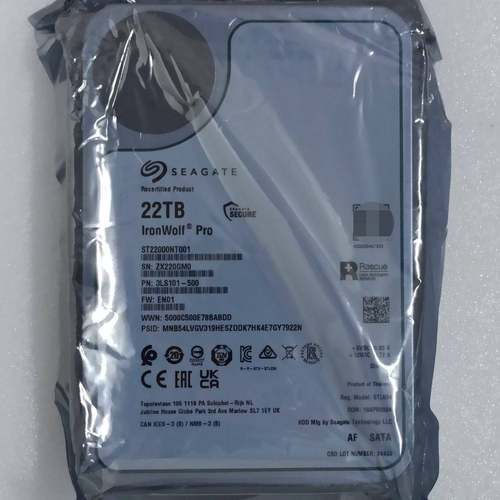 议价全新希捷酷狼 22T ST22000NT001 22TB监控