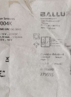 议价巴鲁夫 BAW004k 模拟量传感器