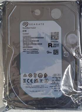 议价全新希捷酷狼 ST8000VN004 8T 台式机监控NAS