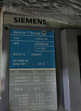 议价西门子断路器JFC3M350现货JXD63B300    F