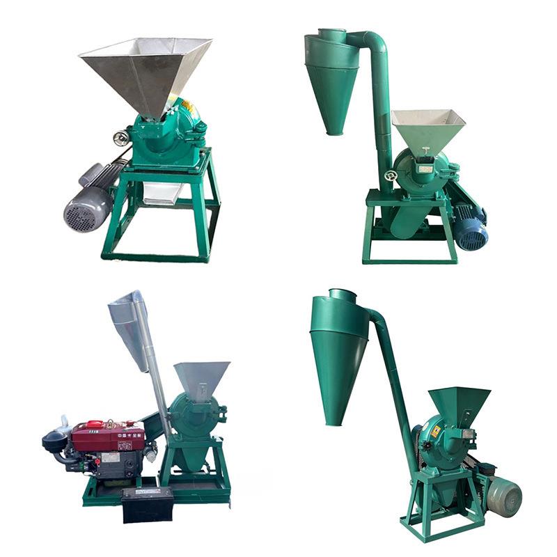 铸铁齿盘粉碎机麸皮稻壳粮食粉碎机花生豆粕齿盘粉碎机谷物磨粉机